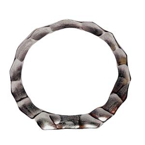 Mexicaanse Decoratieve Ring Sculptuur Mercer Zwart Zilver Ronde Abstracte Sculpturen Gehamerd Metalen Standbeeld Showcase Geometrische Object - Product Image 6