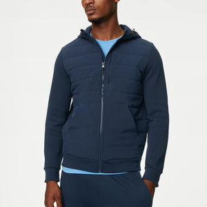 Veste de sport décontractée à capuche mi-longue rembourrée à manches longues pour homme - Product Image 6