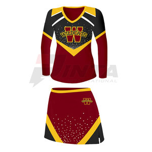 Uniforme de pom-pom girl robuste fabriqué au Pakistan vente en ligne de vêtements de sport - Product Image 1