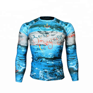 OEM Sublimation Professional <b>Rash</b> <b>Guard</b> <b>Bjj</b> Compression Best Quality <b>Rash</b> <b>Guard</b> Men Custom Sports Clothing - Product Image 5