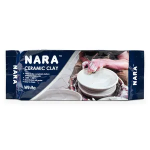 Premium White Air-Dry Ceramic Pottery Clay Non-Toxic Natural 500 G. Safe Perfect Texture for Beginner to Professional Artists