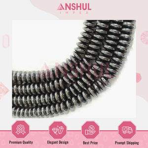 Precio directo de fábrica Elegante Hermoso diseño Metálico Gris Hematita suelta Rondelle Beads Strands para hacer pulseras - Product Image 3