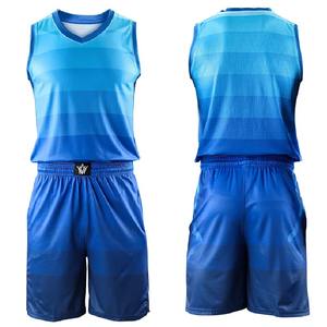 Ensemble de maillots d'entraînement de basketball personnalisables pour hommes, enfants et femmes, uniforme vierge, uniforme de basketball unisexe pour jeunes, costume - Product Image 2