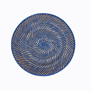 Wholesale Handicraft 100% Eco-friendly Rattan Bohemian Style <b>Round</b> <b>Placemat</b> Natural Color Handmade Vietnam Lavihexco LVWP-28023 - Product Image 2
