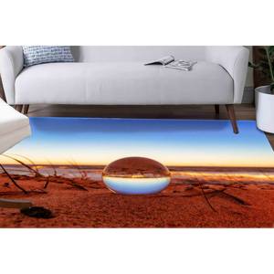 Alfombra de Paisaje Marino: Reflejo en Gota de Agua, Alfombra de Arte Abstracto, Alfombra de Chenilla - Product Image 3