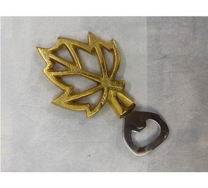 Ouvre-bouteille en forme d'avion en métal en laiton AK en or et nickel fini ouvre-bouteille au design unique pour les accents de bar/vaisselle - Product Image 2