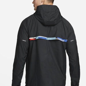 Veste coupe-vent imperméable à motifs pour homme |   Veste de course légère à capuche |   Vêtements de rue urbains imprimés |   Écologique et rapide - Product Image 2