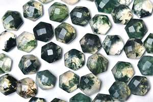 ซิทรินเกรดพรีเมียม 100% ธรรมชาติ รูปทรงหกเหลี่ยมเจียระไนแบบโรสคัท พลอยกึ่งมีค่า ด้านหลังแบน สำหรับทำเครื่องประดับ พลอยเม็ดเดี่ยว - Product Image 3