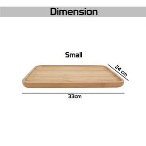 Bandeja de Servir de Bambú Lacado de Alta Calidad, Diseño Elegante, Rectangular, Utensilios de Cocina, Decoración Ecológica, Regalo Multiusos - Product Image 2