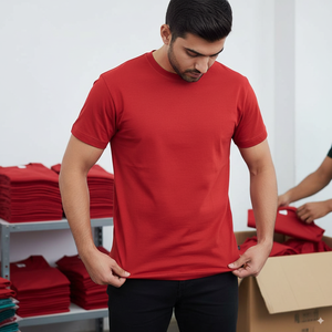 T-shirts d'entraînement d'été respirant pour hommes, coupe sèche, logo personnalisé, vêtements de sport à col rond à séchage rapide, sérigraphie en soie pour la course à pied - Product Image 6