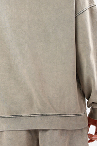 Sweats à capuche pour hommes élégants en denim délavé, de haute qualité, personnalisables, 100% coton molletonné, imperméables, décontractés, streetwear, vente en gros - Product Image 5