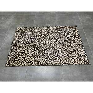 พรมพิมพ์ลายเสือดาว: พรมลายสัตว์กันลื่นพรมเนื้อนุ่มไม่ทอ - Product Image 1