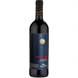 Merlot Sangiovese Rubicone IGT Red <b>Wine</b> 750ml Harmonious Italian Blend by Terre Cevico 6 Bottles Per Box - Product Image 2