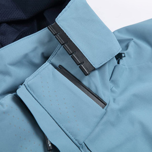 Chaqueta Impermeable de Senderismo con Capucha, Cuello Alto, Mangas Largas, Transpirable, Cálida y Casual - Product Image 6