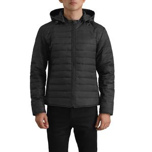 Vente en gros 2024 Veste matelassée en denim surdimensionnée pour homme avec logo personnalisé, doudounes à bulles avec impression OEM, équipement d'extérieur d'hiver - Product Image 1