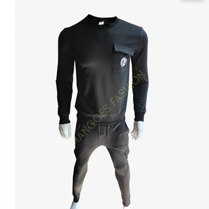 Ensemble survêtement personnalisé, pantalon de survêtement et sweat-shirt, streetwear, impression sérigraphique délavée au soleil, lavage à l'acide, survêtement pour homme, service OEM - Product Image 1