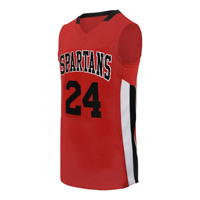 Unisexe # Maillot de basket universitaire 5 Acuff Jr. cousu, 100 % polyester, antibactérien, col en V, sans manches, coupe classique, sequins, 300g