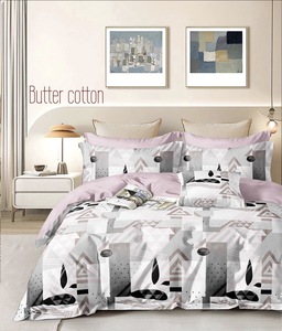 Ensemble de literie en microfibre imprimé de qualité supérieure, 3 pièces, taille Queen, 400TC, toucher doux, drap-housse, 2 taies d'oreiller, anti-décoloration, anti-rides, hôpital - Product Image 1