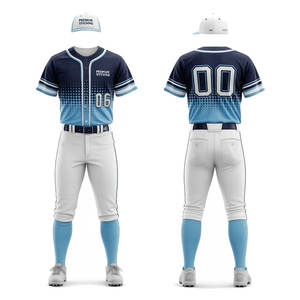 Camiseta de Béisbol Personalizada de Malla Transpirable, Uniforme de Equipo de Verano, Cuello en V con Botones, Ropa Deportiva - Product Image 6