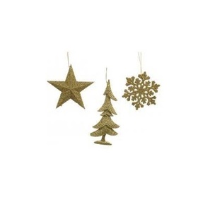 Mejor precio Decoraciones colgantes en forma de estrella Festival Evento Navidad Decoración para el hogar Hierro de aluminio con recubrimiento en polvo marrón 50 piezas - Product Image 4