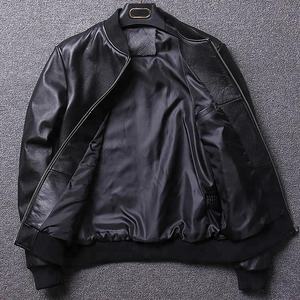 Manteaux pour hommes en cuir véritable personnalisés de haute qualité du fabricant OEM nouvelle arrivée à bas quantité minimale de commande - Product Image 2