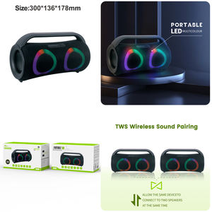 HOME DIGITALOME SPA-107 8W Portable <b>Wireless</b> <b>Speaker</b> with RGB LED Light for <b>Outdoor</b> and Home Use - Product Image 3