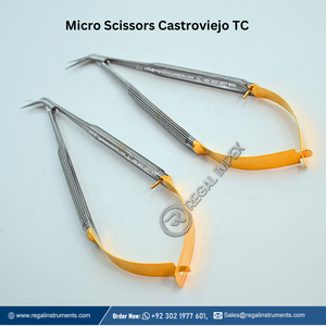 Microtijeras dentales de alta calidad con insertos de carburo de tungsteno de 45 grados Acero inoxidable aprobado por la CE con bienvenida de logotipo - Product Image 4