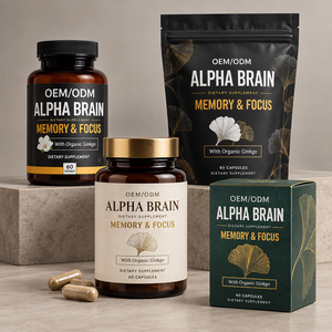 Cápsulas de Memoria y Concentración de Marca Privada OEM, 60 Unidades, Suplemento Herbal de Apoyo Cognitivo Diario, Fórmula Personalizada, Logotipo Personalizado - Product Image 5