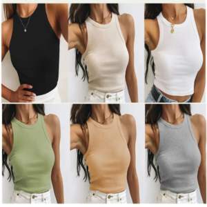 Vente en gros de tissu en coton pour débardeur pour femmes, débardeur de course, de fitness, de taille américaine, débardeur OEM, ODM, logo personnalisé, marque privée - Product Image 2