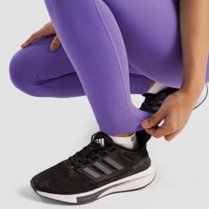 Pantalones de Yoga con Estampado Morado Empower, Cintura Alta y Transpirables, Talla XL, Leggings de Spandex y Nailon con Logotipo en la Cintura, Estilo Casual para Gimnasio - Product Image 6
