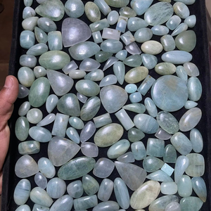 อัญมณี100% แบบเจาะหลวมสำหรับตกแต่งบ้านจี้สีน้ำเงินธรรมชาติทรงหยดน้ำ - Product Image 1