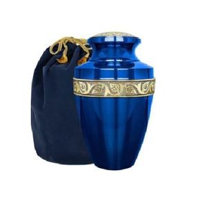 Hot Classic Brass Cremation Urn High Quality Enamel Human Ashes Storage Indian Handicraft Direct Manufacturers <b>Funeral</b> <b>Supplies</b> - Product Image 4