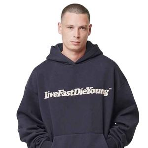 Sudaderas con capucha de hombre de diseño casual personalizado de diseño personalizado sudaderas con capucha de alta calidad de color sólido para hombre fabricante de ropa personalizada - Product Image 1