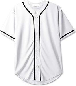 Personalizado Plus Size Button-Down manga corta Hip Hop Deportes Uniformes Transpirable Béisbol & Softball Jerseys en blanco al por mayor - Product Image 2