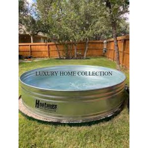 Bac à eau de jardin rond en métal antirouille avec une durabilité supérieure, parfait pour la collecte d'eau de pluie, le jardinage et la décoration extérieure - Product Image 4