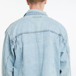 Chaqueta vaquera para hombre, ropa de calle, moda urbana, prendas de vestir exteriores, diseño personalizado disponible, ajuste moderno, ligero, Chaquetas vaqueras personalizadas - Product Image 4