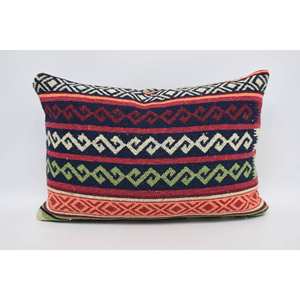 <b>Red</b> 16x24 Wool Pillow with Traditional Geometric Design Luxury Floral and Vintage Pattern Woven Technique Portable <b>Bedding</b> - Product Image 5