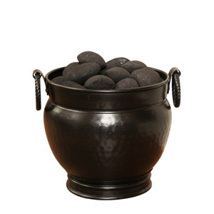 Highest Quality Metal <b>Fire</b> Pit Hammered Pewter Finishes Coal Scuttle & Coal <b>Bucket</b> Heavy Duty Coal <b>Bucket</b> With Handle - Product Image 5