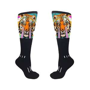 Chaussettes de sport personnalisées pour hommes, en tricot jacquard décontracté, antidérapantes, respirantes, à séchage rapide, de marque TopSell - Product Image 1