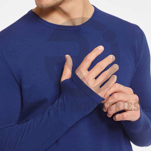 Plain Blank Design Full Sleeve <b>T</b> <b>Shirt</b> for <b>Men</b> Wholesale <b>Men's</b> Clothes High Quality Round Neck <b>Long</b> Sleeve <b>T</b>-<b>shirt</b> - Product Image 6
