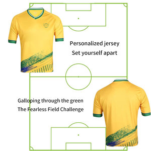 Vente directe d'usine, prix raisonnable, maillot de football 100% polyester, manches courtes, différentes couleurs - Product Image 4