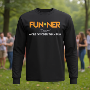 Maglietta a Maniche Lunghe Funner, Girocollo Unisex per Adulti, Stampa Digitale per Attività Promozionali - Product Image 3