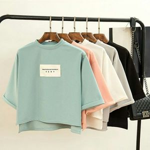 Top corto de punto de algodón ajustado con cuello Sexy para mujer, camiseta para mujer, camisetas sin mangas personalizadas - Product Image 2