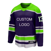2024 réversible 100% Polyester maillot de Hockey sur glace sur mesure nouveau Design vêtements de sport hiver uniforme équipe nom impression OEM Service