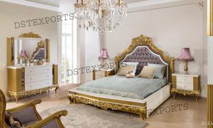 เตียงคิงไซส์แกะสลักสีเงินสำหรับวิลล่าคอลเลกชันเตียงไม้แกะสลักเงินมหาราชา - Product Image 5