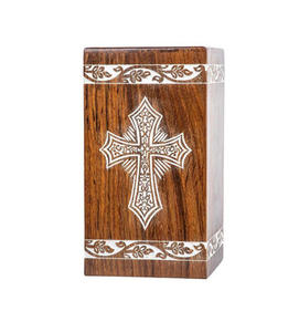 Urnes funéraires en bois faites à la main Urnes funéraires décoratives pour hommes et femmes à bas prix - Product Image 1