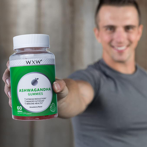 Gomitas de Ashwagandha WXW Stock, Naturales, Sin Azúcar, para el Apoyo del Sistema Inmunológico, Orgánicas, Bajas en Grasas, Veganas - Product Image 4
