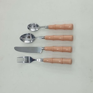 Couteau à argenterie cuillère en acier inoxydable plaqué argent Set de couverts en acier inoxydable Cuillère de Noël Set de fourchette et couteau - Product Image 3