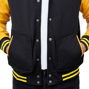 Chaqueta de Invierno con Mangas Calefactables para Hombre, Chaqueta Universitaria Larga con Logotipo Personalizado, Tejido de Lona, Venta al por Mayor - Product Image 3