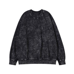 Sudaderas Negras para Hombre de Pakistán, Lavadas al Ácido, 380GSM, 100% Algodón, Bordado Personalizado, Sudaderas con Capucha Básicas para Hombre - Product Image 6